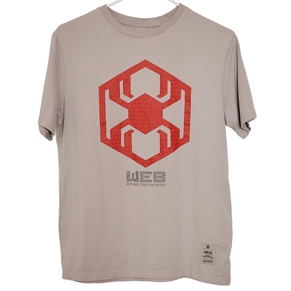 1260 * Marvel WEB Graphic Tee Gray Red Size S